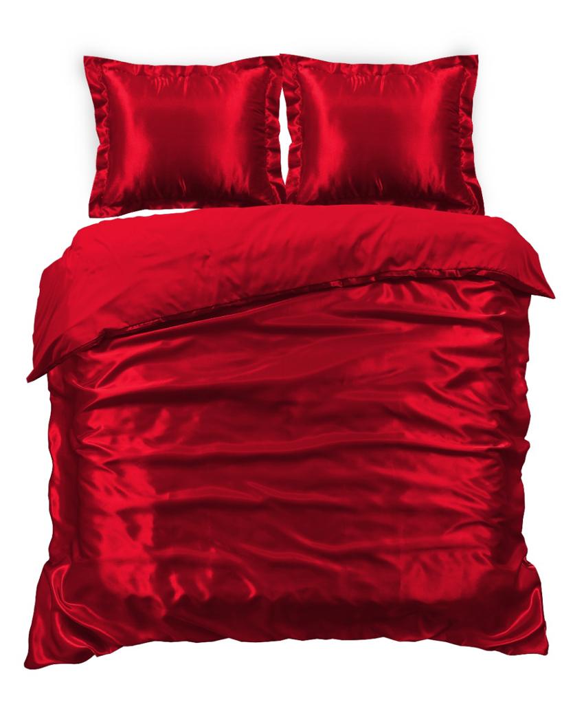 Satijn Overtrek - Red