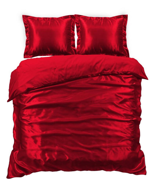 Satijn Overtrek - Red