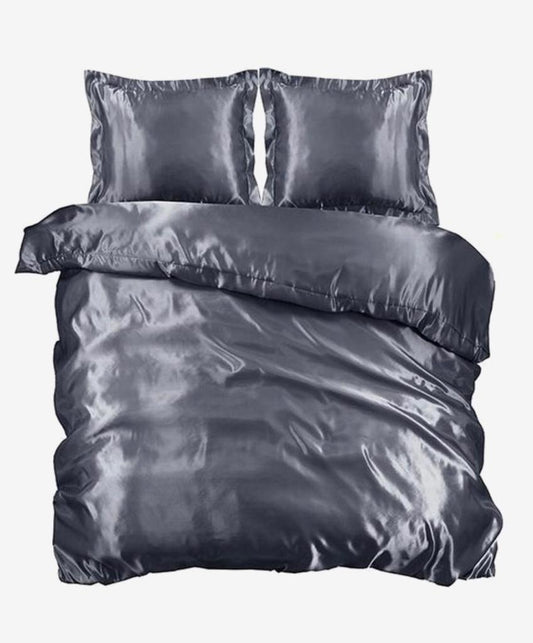 Satijn Overtrek - Grey