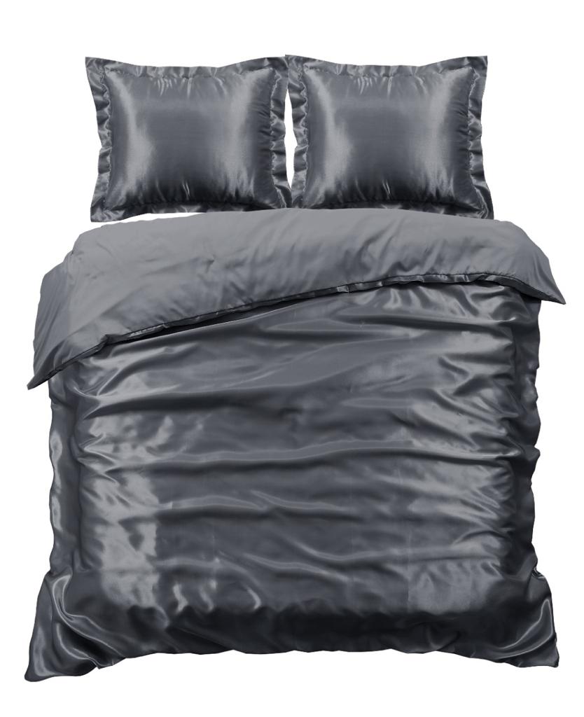 Satijn Overtrek - Dark Grey