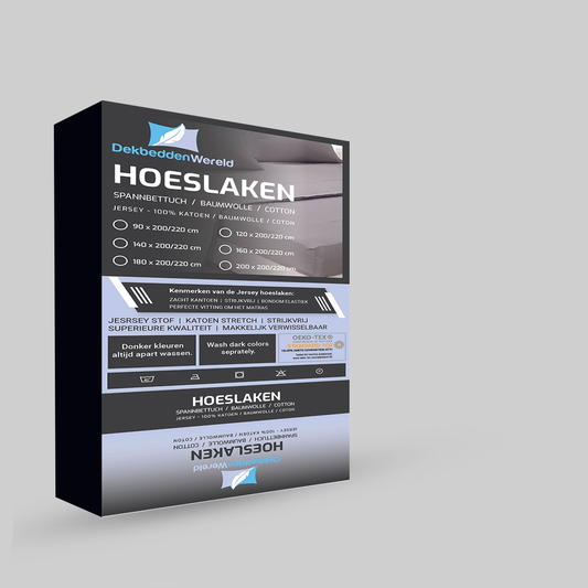 Hoeslaken Katoen Jersey - Black