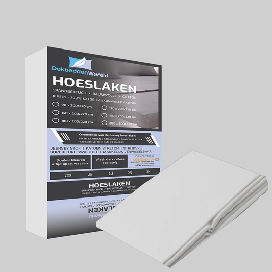 Hoeslaken Katoen Jersey - Grey